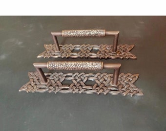 Door Handle Set Carve String Model, Entry Door Pull, Barn Door Handle, Entry Door Handle, Brass Door Handle Pull, Front Door Handle