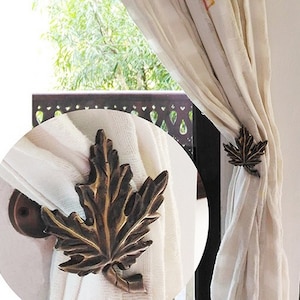 Curtain Tieback Leaf , Flower Tieback, Curtain Holdback, Curtain Tie Back, Curtain Holder, Curtain Tieback Hook
