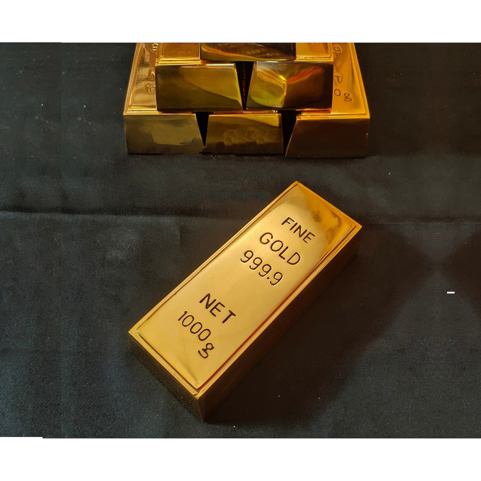 1kg 35oz Fake Gold Bar Bullion Door Stop Brass Prop Replica Etsy