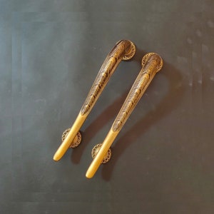 FANGS Brass Door Handle, Brass Door Pull, Antique Door Knob, Large Door Handle, Main Door Handle, Entry Door Handle, brass home decor