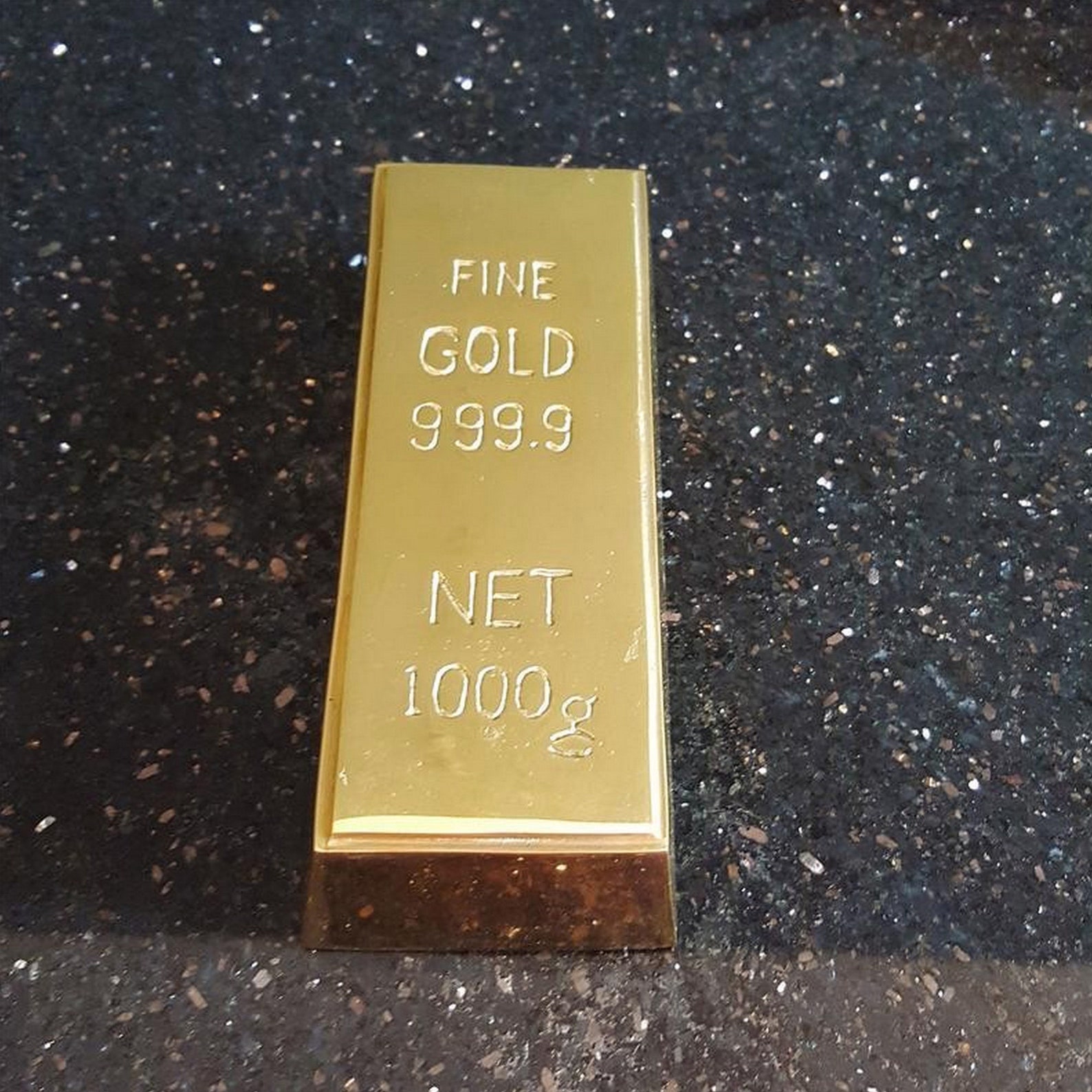 1kg 35oz Fake Gold Bar Bullion Door Stop Brass Prop Replica Etsy