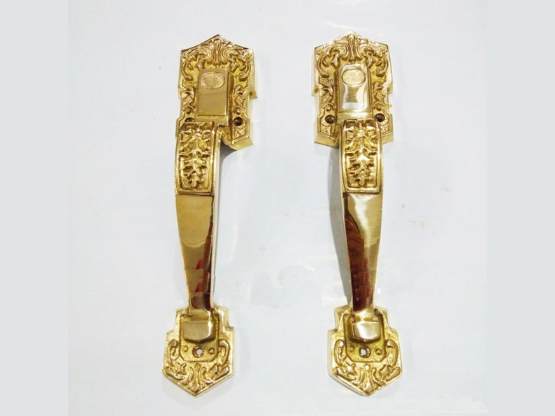 Classic French Door Handle Pair Antique GARAS Brass Door Etsy