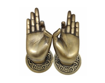 Unique Entry Door Handle Hand of Justice, Brass Door Handle, Antique Door Handle, Front Door Hardware