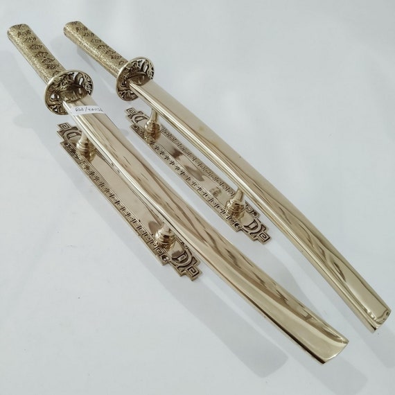 廃盤品 SAMURAIプレート他3枚セット SAMURAI Entry Door Handle Pull, KATANA Long Door Handle Pull