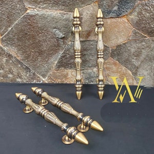 Brass Door Handle SPUR Model, Door Pulls Handles, Brass Door Pull, Antique Door Knob, Large Door Handle, Main Door Handle
