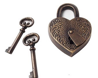 アンティーク 南京錠　鍵 パッドロック　Love lock　キー　真鍮　アメリカ アンティーク 南京錠 鍵 パッドロック Love lock キー 真鍮