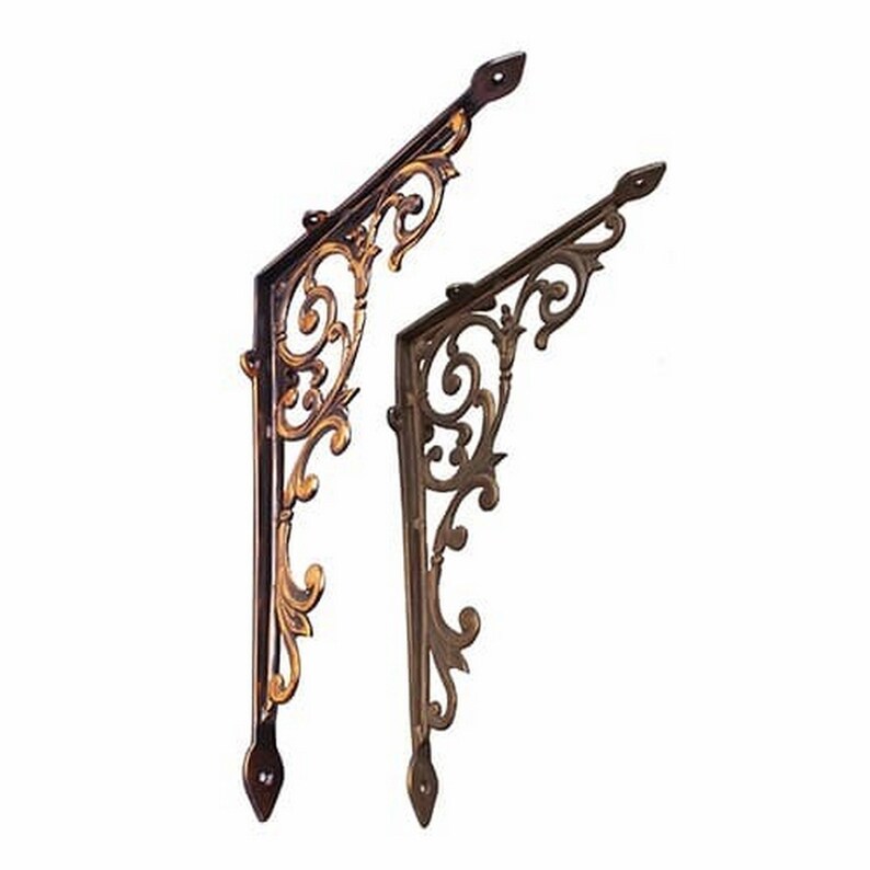 Wall Shelf Bracket Bluebell Shelf Bracket Brass Decorative Etsy