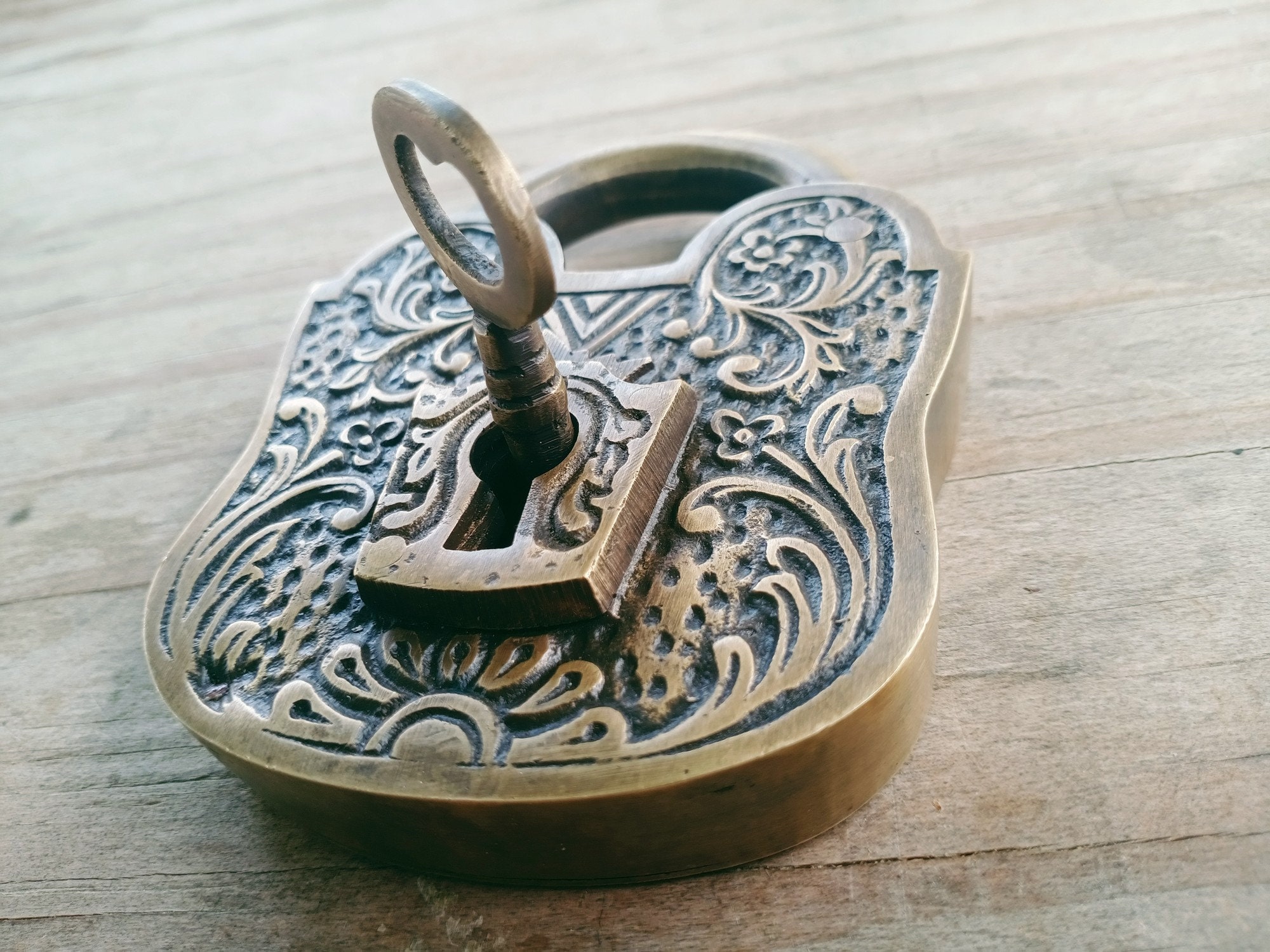 ビクトリア朝の南京錠、アンティーク南京錠、真鍮南京錠セット