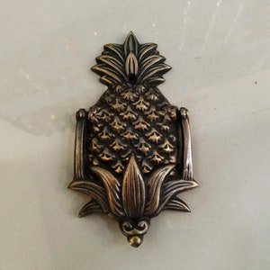 ANANAS Türklopfer 5,5 &quot;Einzigartig, Antiker Messing Türklopfer, Messing Gothic Türklopfer, Vintage Haustürklopfer, Willkommen Türklopfer
