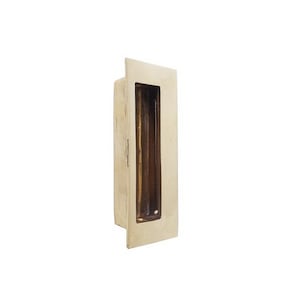 Brass Recessed Barn Door Handle, Barn Door Pull, Barn Door Hardware, Sliding Barn Door Handle, Recessed Door Knob, Barn Door Decor