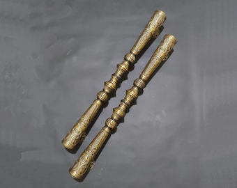 30" hoofddeurkruk, messing deurkruk Godo dubbele ring, deur trekt handgrepen, koperen deurtrekker, grote deurkruk, toegangsdeurgreep