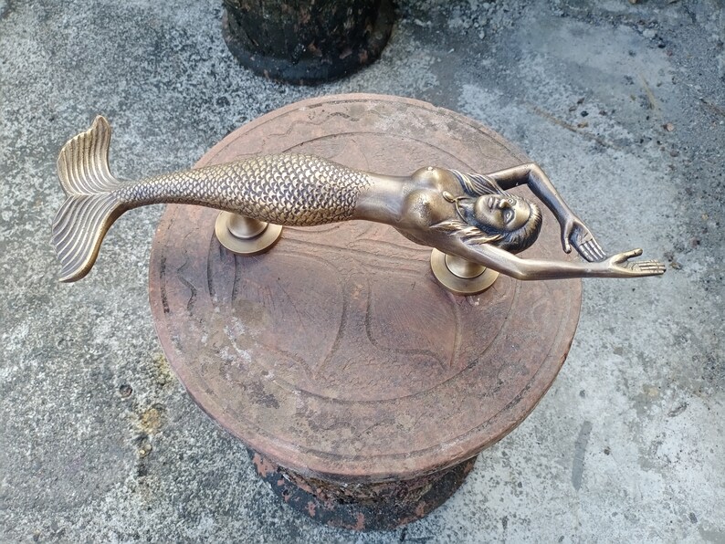 Mermaid Knobs and Pulls Barn Door Handle Entry Door Handle Etsy