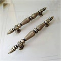 Large Exterior Door Handle Vintage TOWER Model 23", Brass Door Pull, Antique Door Handle, Entry Door Knob, Door Handle Set