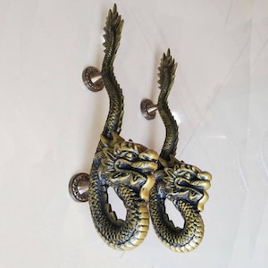 2X DRAGON Door Handle, Door Pulls Handles, Brass Door Pull, Antique Door Knob, Large Door Handle, Main Door Handle, Entry Door Handle