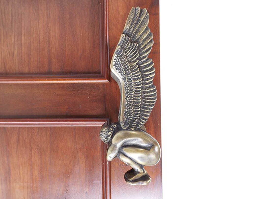 11 Angel Wings Door Handle Brass Front Door Handles Etsy