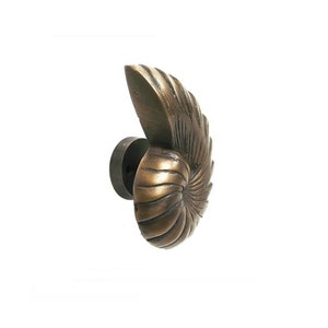 Curtain Tieback Nautilus , Animal Tiebacks, Vintage Tieback, Curtain Holdback, Curtain Tie Back, Curtain Holder, Curtain Tieback Hook