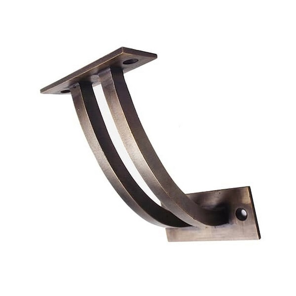 Antique Brass Rail Bracket Etsy