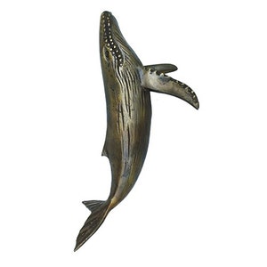 Humpback Whale Door Handle Brass, Animal Door Handles, Sea Creatures Door Pull, Exterior Door Pull, Main Door Handle