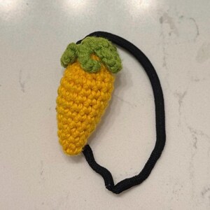 Carrot Crochet Hairtie