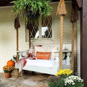 Chunky Spindle Porch Bed Swing