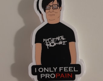 Emo Hank Hill Sticker (default)
