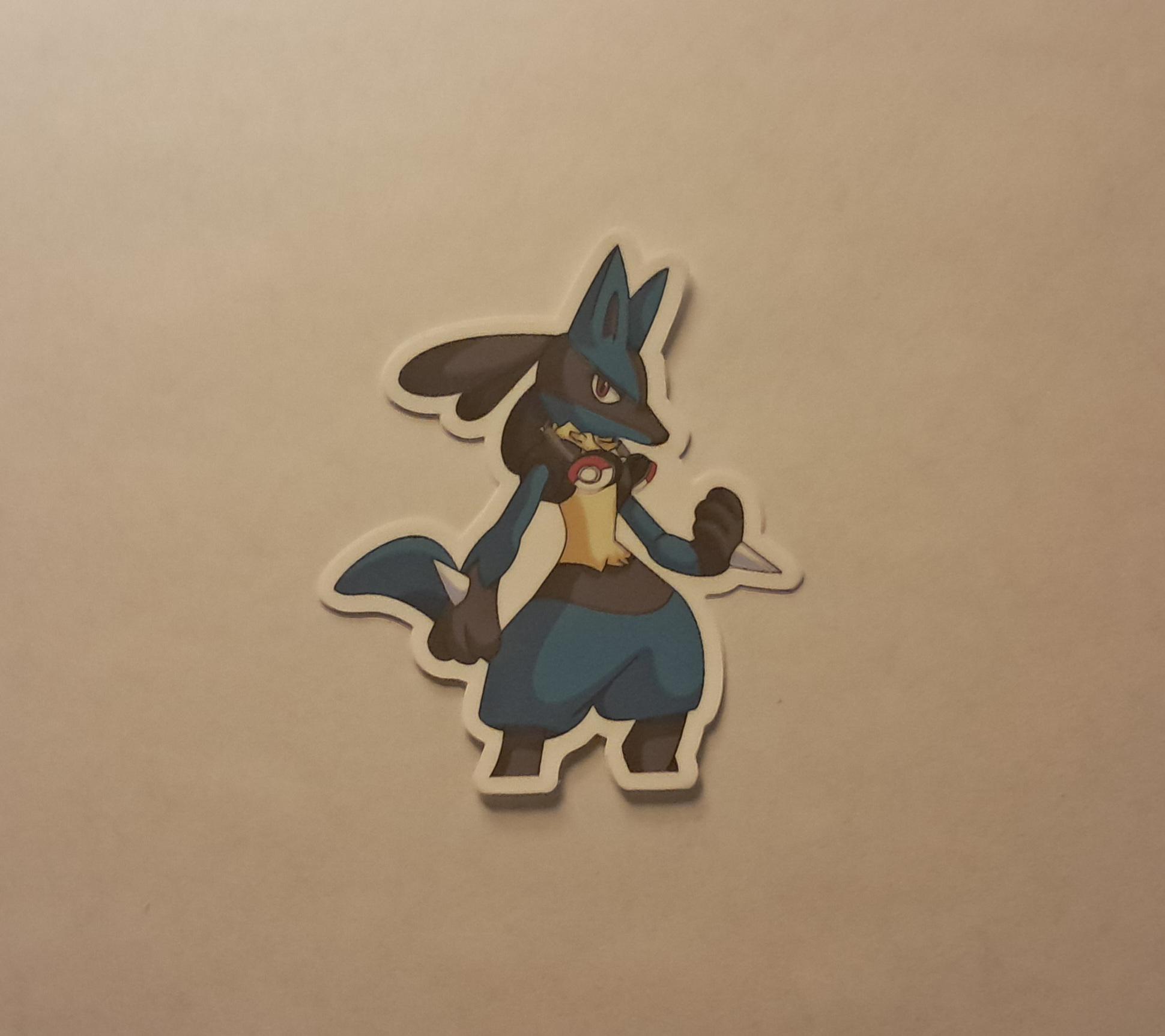 Lucario with Headphones Sticker