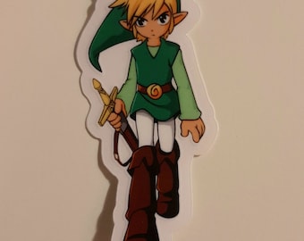 Legend of Zelda Link Sticker (Transparent Outline)