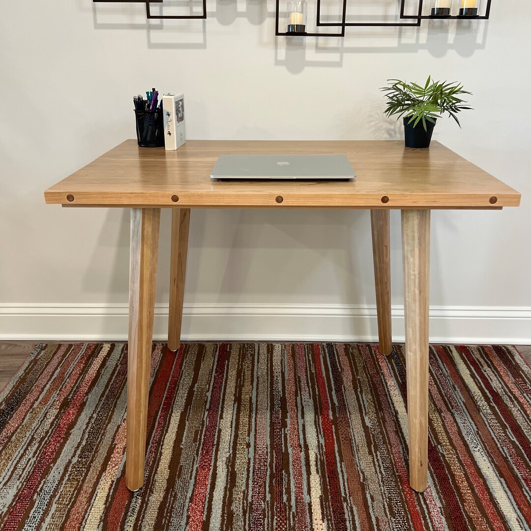 Best Small Desk Extendable Minimalist Mid Century Modern Real Etsy