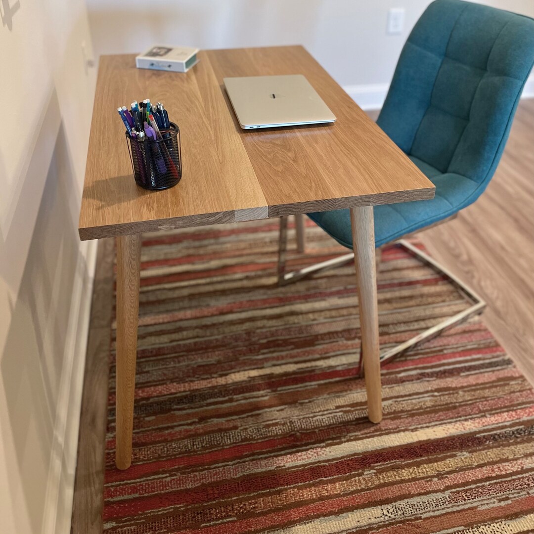 Solid Wood Table Top Writing Desk Corner Desk Adjustable Desk Etsy