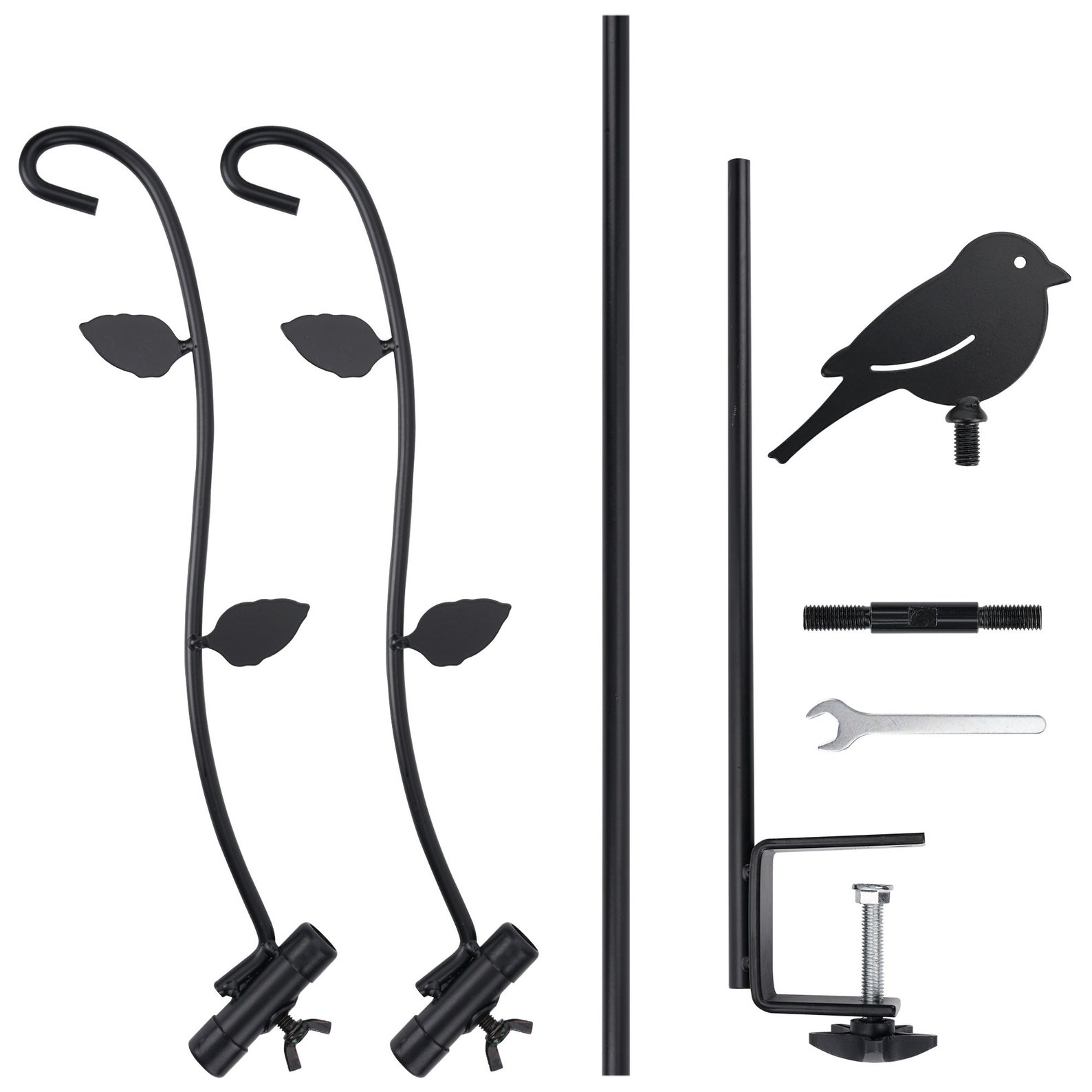 Deck Bird Feeder Hanger for Railing, Deck Hanger, Bird Feeder Pole