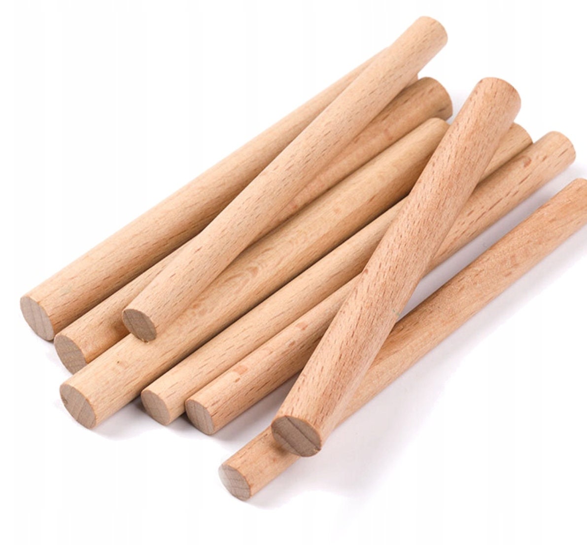 200 Pieces Wooden Dowel Rod-6x1/8 Unfinished Natural Hardwood