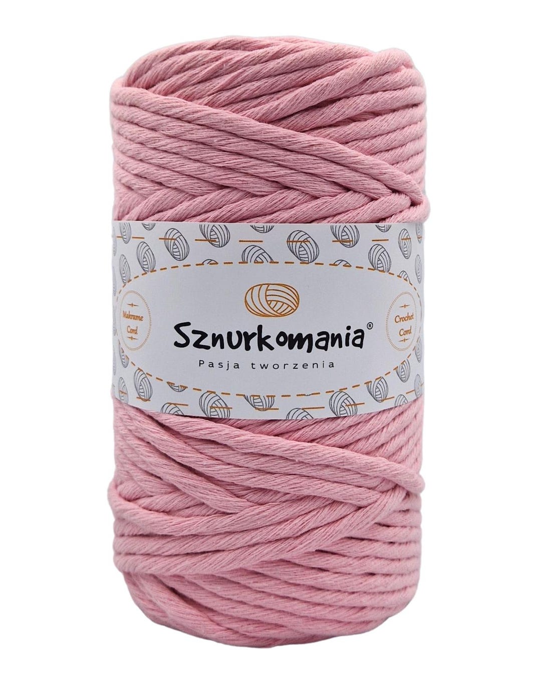 Pink Macrame Cord: 5mm, 100m Recycled Cotton Single Twist Rope - Etsy