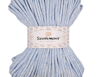 5mm Braided Cotton Cord: 100m Macrame Rope, Knitting & Crochet