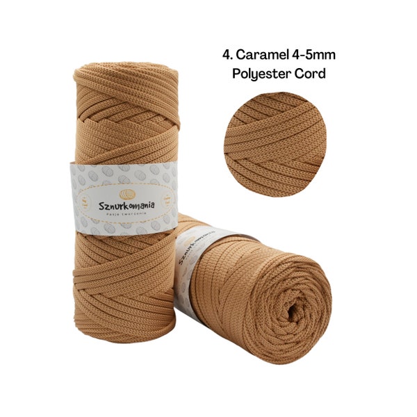 Polyester cord 5mm 100m, polyester yarn for crochet bag, crochet cord, Polyester cord,polyester bag yarn, handmade crochet bag, macrame rope