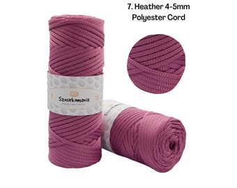 Polyester koord 5mm 100m, polyester garen voor gehaakte tas, gehaakt koord, polyester koord, polyester tas garen, handgemaakte gehaakte tas, macrame touw