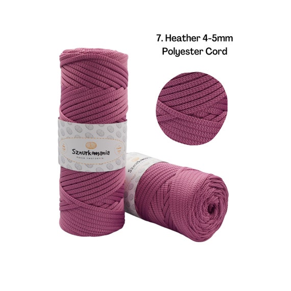Buy Polyester Cord 5mm 100m, Polyester Yarn for Crochet Bag