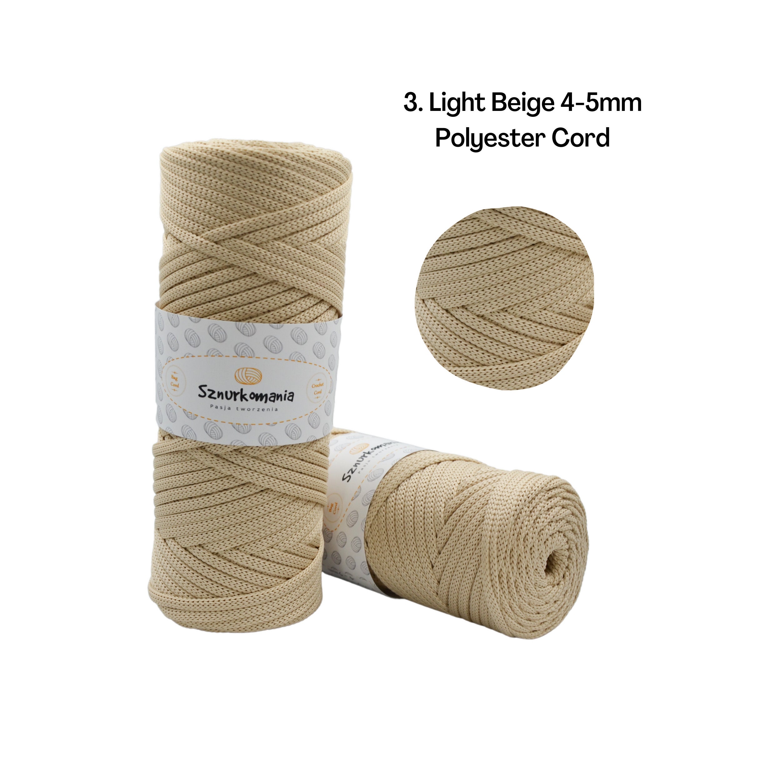 polyester cord - HomeMacrameDesigns