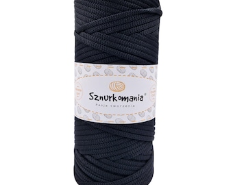 May include: A spool of black cotton cord with the text "Sznurkomania Pasja tworzenia" on the label.