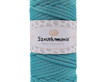 Minze-polyesterkoord 5 mm, 100 m: gehaakte tas, macramétouw