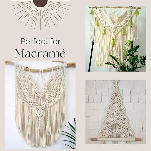 Cordon En Coton Tressé Bishops De 5 Mm : Corde En Macramé De 100 M - France