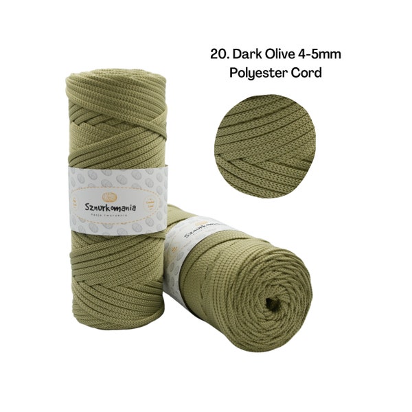 Polyester cord 5mm 100m, polyester yarn for crochet bag, crochet cord, Polyester cord,polyester bag yarn, handmade crochet bag, macrame rope