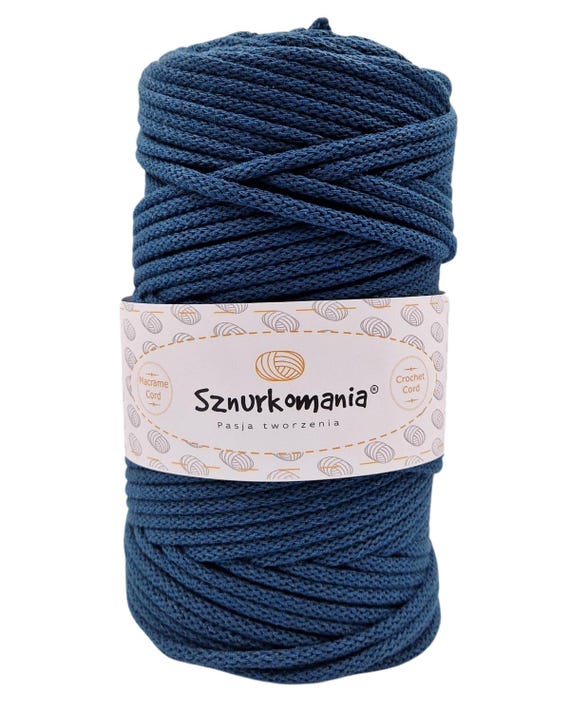 Petrol, mm geflochtenes Baumwollband, 100 m, Makramee-Seil