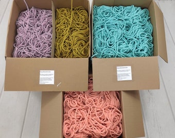 Braided Cotton Cord 3mm 1000m = 1093 yd, Macrame String, One Piece String, Cotton Rope, Crochet Twine, Wall Decoration, Knit, 46 colors