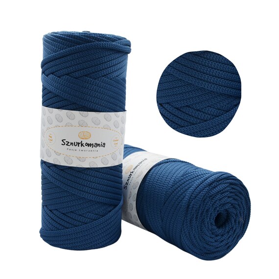 Polyester Cord 5mm 100m, Polyester Yarn for Crochet Bag, Crochet