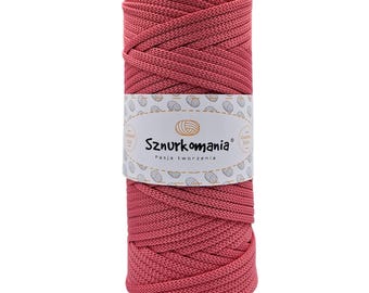 Cordón de poliéster coral: 5 mm, cuerda de macramé de 100 m
