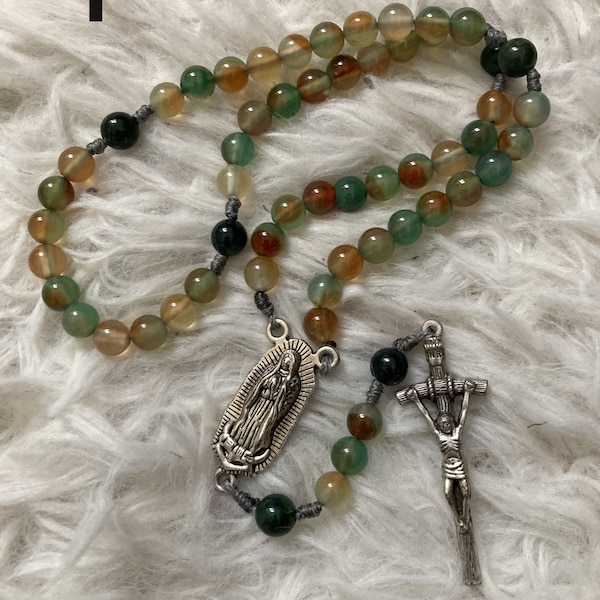 Small stone bead Rosaries, lightweight and durable | Catholic Rosary | Catholic Gift