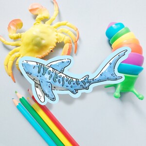 REQUIN LÉOPARD /Requin / Autocollant vinyle /