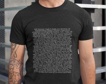 Steamed Hams Full Script / Funny Text Shirt / Simpsons Meme