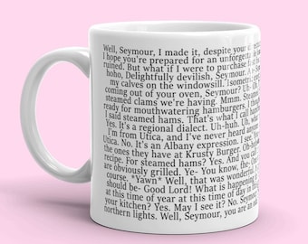 Steamed Hams Text Mug / Full Simpsons Script Meme / Funny Gift / Aurora Borealis Lover