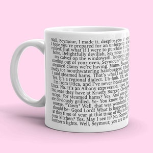 Steamed Hams Text Mug / Full Simpsons Script Meme / Funny Gift / Aurora Borealis Lover